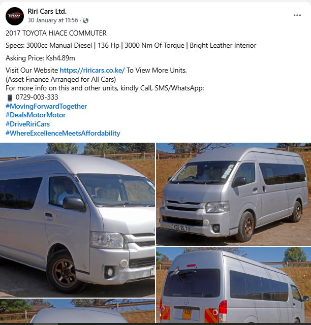🚐 2017 Toyota Hiace Commuter 3.0L Diesel for Sale in Kenya – Price, Specs & Is KSh 4.89M Worth It?