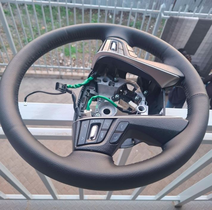 Aworn out steering wheel