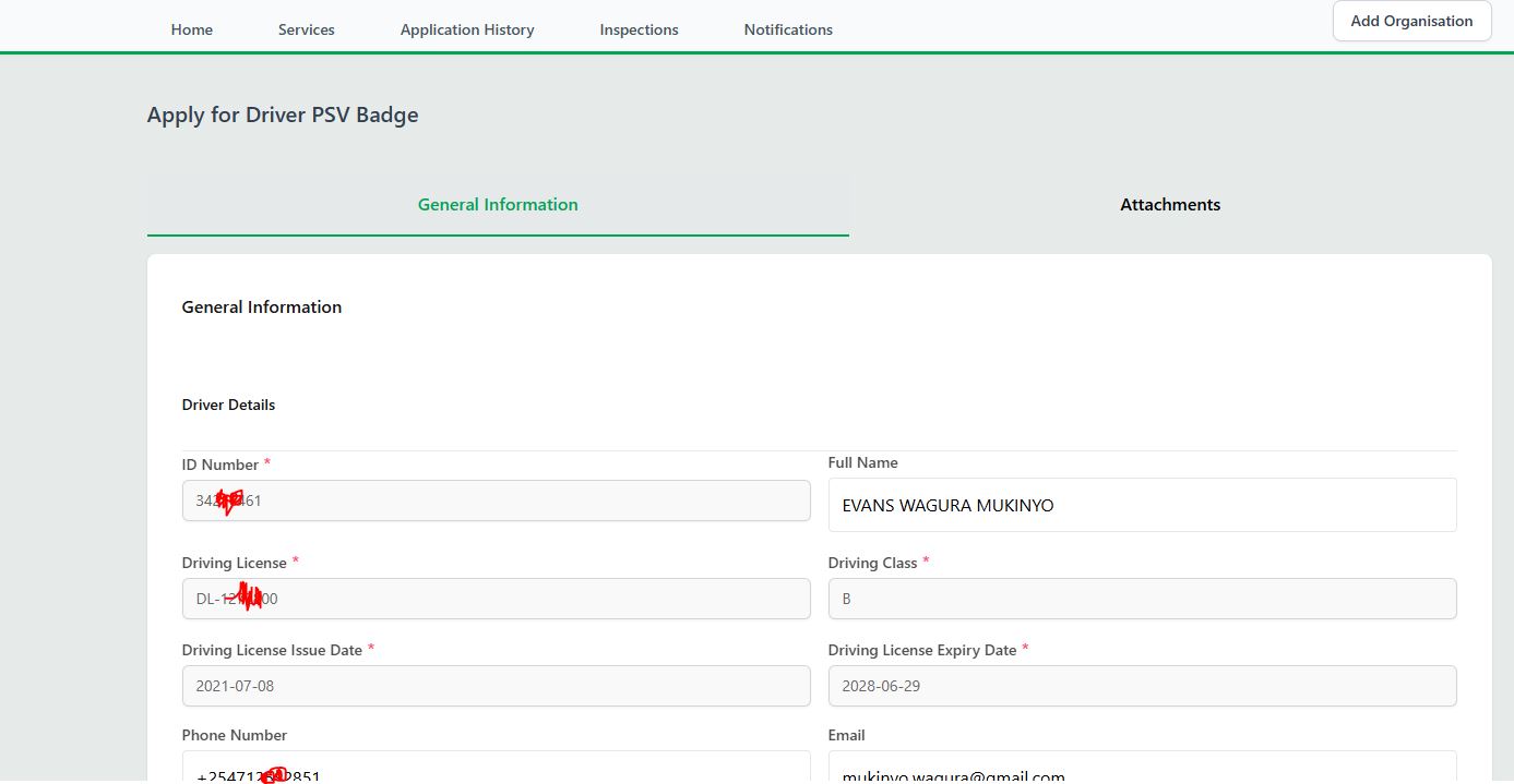 ntsa online dashboard