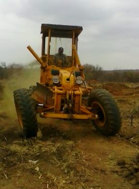 A Motor Grader on site