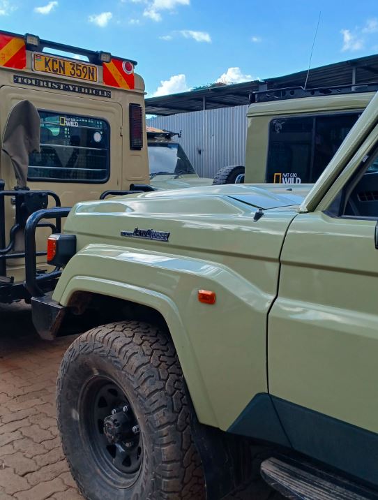 several tour safari van