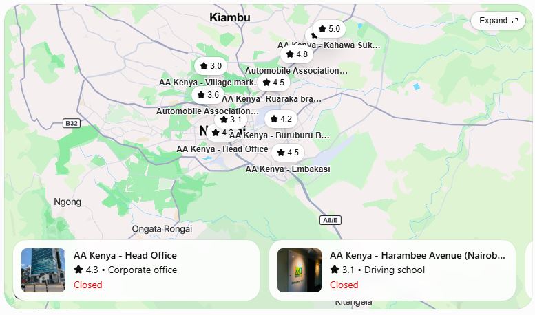 AA Driving School Branches in Kenya (2026): Complete List of Locations, Contacts & Services