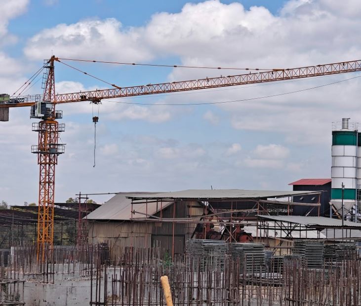 Zoomlion Tower Crane for Sale in Kenya: QTZ80 6-Ton, 60m Jib